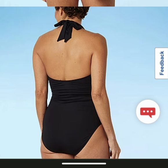 Liz Claiborne Womens Black One Piece Swimsuit. - Picture 9 of 9